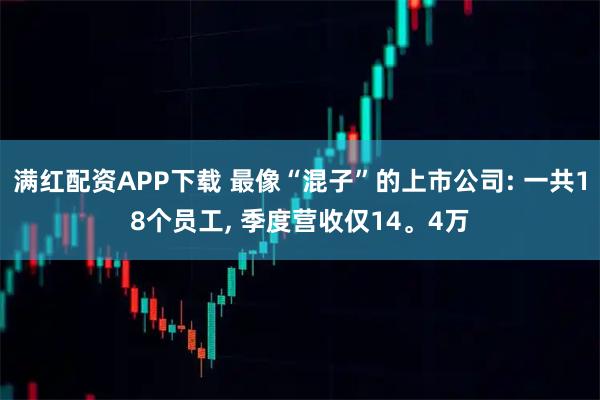 满红配资APP下载 最像“混子”的上市公司: 一共18个员工, 季度营收仅14。4万
